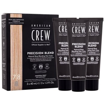 PRECISION BLEND Natural Gray Coverage - Tónovacia pena na vlasy pre šedivé vlasy 3 x 40 ml